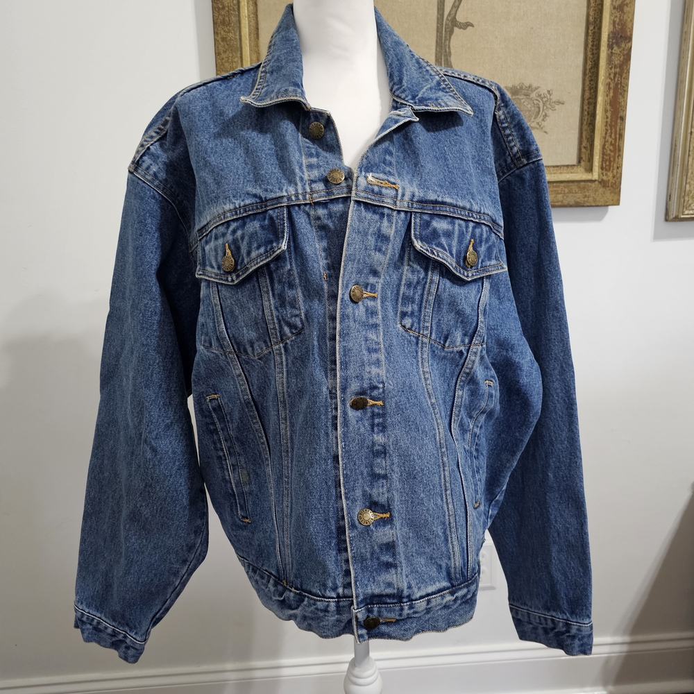 Vintage 90s Disney Store XL Denim Jacket Mickey And Friends - Picture 2 of 13